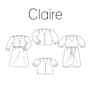 Iris May - Claire blouse/jurk dames (digitale handleiding)