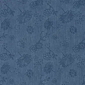 Denim bloemen jeansblauw