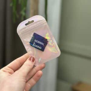 CreJanneke - Normal is boring labels zwart (3 stuks)