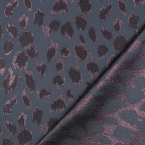 Jacquard luipaardprint grijs