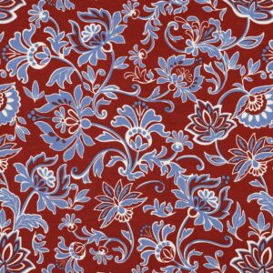 Van schie raamdecoratie & stoffen 9 Punta di roma paisley bordeaux