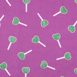 Van schie raamdecoratie & stoffen 8 Jersey glitter lollypop