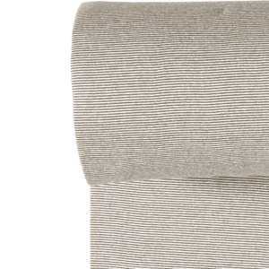 Boordstof yarn dyed strepen taupe (50 cm)