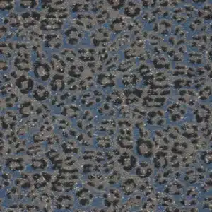 Denim punched panter jeansblauw