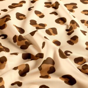 Swimwear recycled jersey upf50  panterprint beige