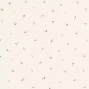 Jersey kleine bloemen offwhite
