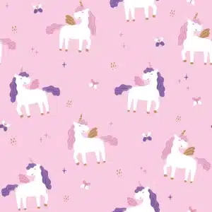 Coupon 45cm aqua protect unicorns roze