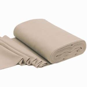 Van schie raamdecoratie & stoffen 11 Rib cuff/boordstof donker beige (50cm)