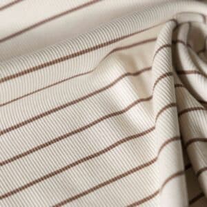 Rib jersey strepen offwhite