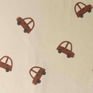 French terry auto's beige