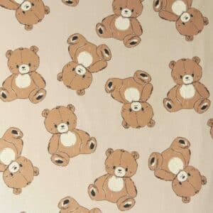 French terry teddyberen beige