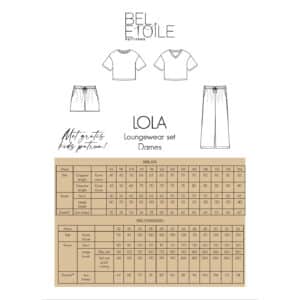 Bel'Etoile - Lola loungewear set dames/kids (papieren patroon)