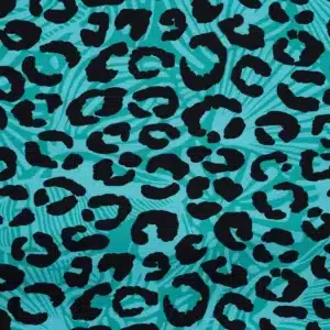 French terry digitaal luipaardprint tiffany
