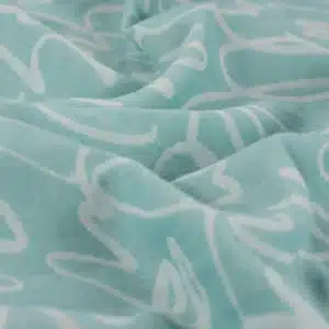 Van schie raamdecoratie & stoffen 1 Hammam jacquard abstract blauw/mint