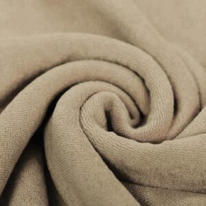 Van schie raamdecoratie & stoffen 7 Stretch badstof donker beige