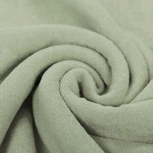 Van schie raamdecoratie & stoffen 4 Stretch badstof oudgroen