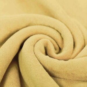 Van schie raamdecoratie & stoffen 3 Stretch badstof oud geel