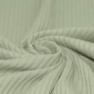 Brede rib jersey oudgroen