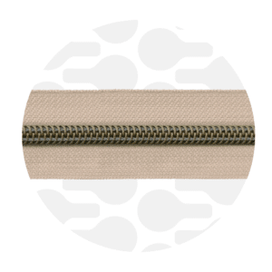 Van schie raamdecoratie & stoffen 4 Zipper zoo - nylon rits clay - 1 meter