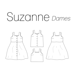 Iris may - suzanne jurk/top dames (geprint met digitale handleiding)