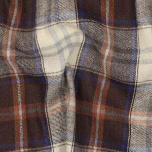 Brushed yarn dyed checks bruin