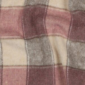 Brushed yarn dyed checks blush
