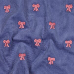 Babycord geborduurde strikjes jeans