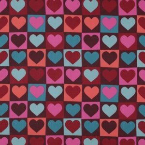 Fine poplin harten bordeaux