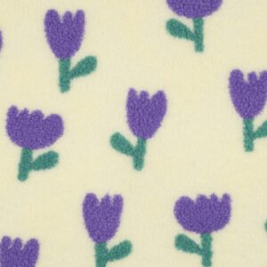 Teddy bloemen ecru