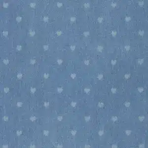 Denim hartjes jeansblauw