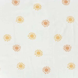 Coupon 100cm jersey zonnen offwhite