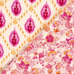 Van schie raamdecoratie & stoffen 10 Steppped hydrofiel boho lichtroze