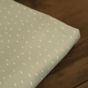 Coupon 150cm tricot stripjes mintgroen