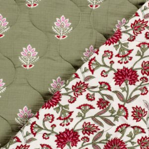 Van schie raamdecoratie & stoffen 9 Stepped hydrofiel boho kaki