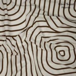 Fibre Mood - Linnen katoen washed abstract creme