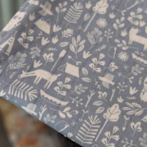 Coupon 150cm swaddle hydrofiel jersey bosdieren