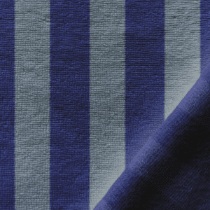 Van schie raamdecoratie & stoffen 8 Bamboo badstof strepen baltic/indigo