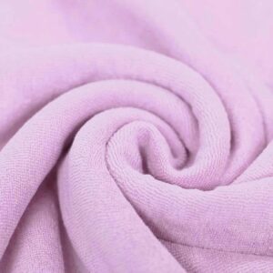 Coupon 30cm stretch badstof pastel lila
