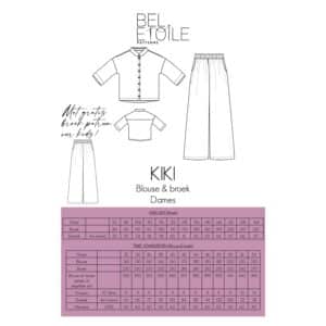Bel'Etoile - Kiki blouse & broek set dames (papieren patroon)