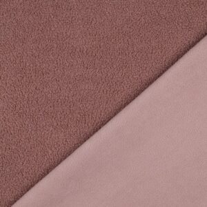 Teddy fleece double sided blush