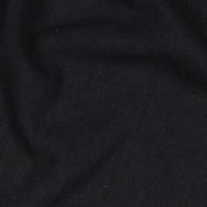 Coupon 125cm linnen viscose washed zwart