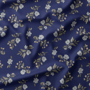Babycord velour lina blauw