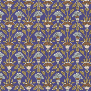 Katoen kantha blauw