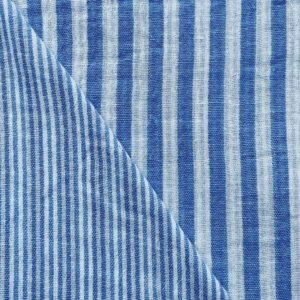 Hydrofiel yarn dyed strepen azure/offwhite