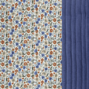 Stepped double gauze samflo/indigo