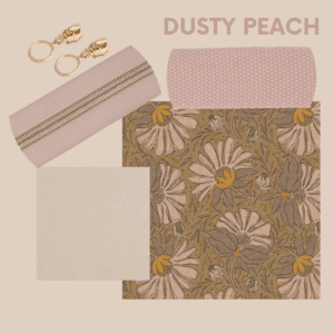 Van schie raamdecoratie & stoffen 9 Pakket strandtas + etui - dusty peach