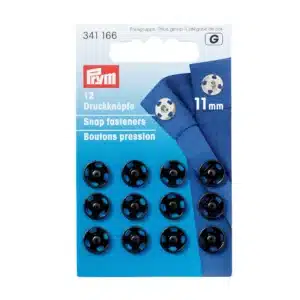 Prym - Drukknopen aannaaibaar - 11mm - zwart