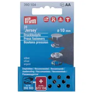 Prym Jersey Navul - 10 MM - Zilveren kap