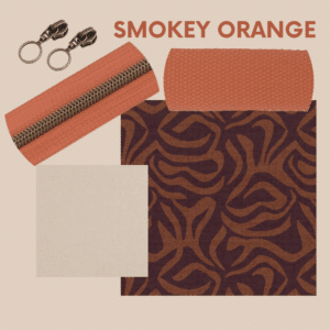 Van schie raamdecoratie & stoffen 8 Pakket strandtas + etui - smokey orange