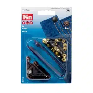Prym - Rivet/nieten - 9MM - brons/zwart